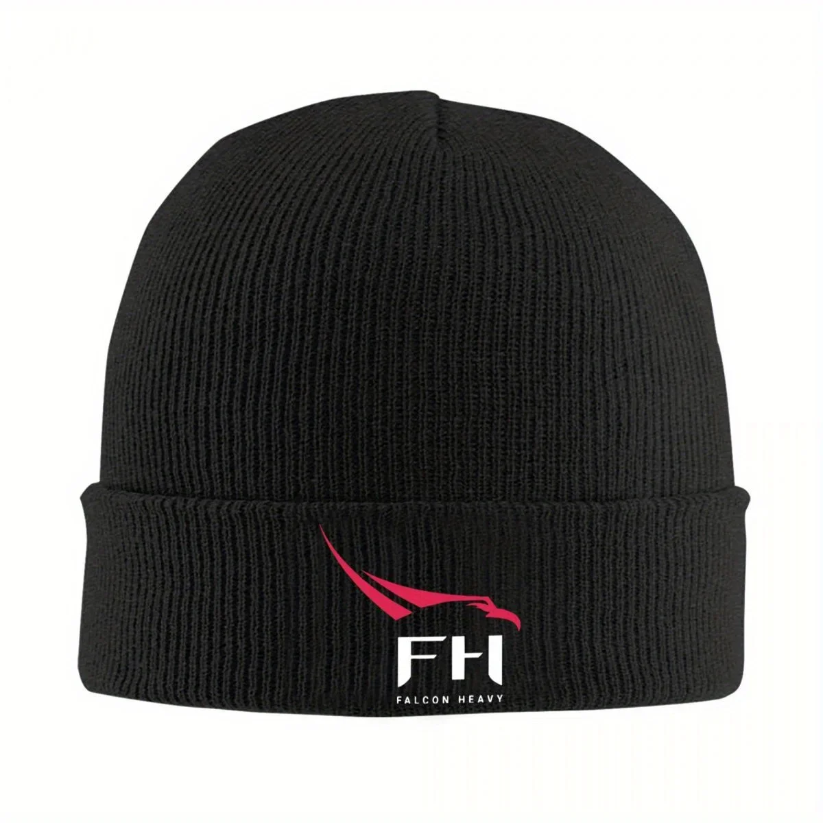 New Spacex Falcon Heavy Logo Hats Autumn Winter Beanie Warm Cap Female Male Acrylic Bonnet