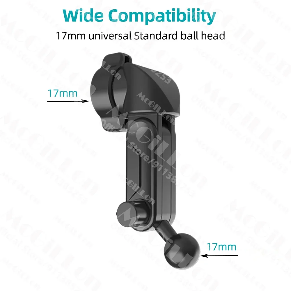 Auto-Handyhalterung Verlängerungsstange Lüftungsöffnung Display-Adapter Verlängerungsarm Modifikationszubehör 17mm Universal-Kugelkopf – Detail 4