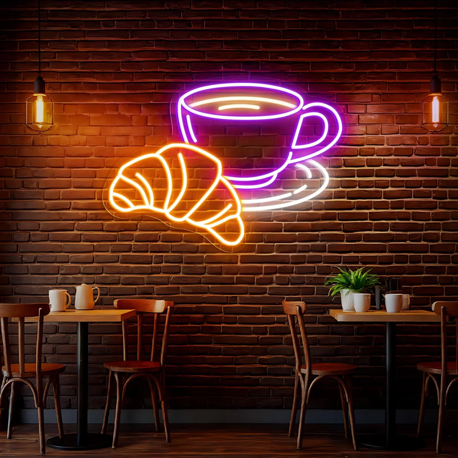 

Неоновый знак «Кофейный круассан», светодиодный круассан для кофе, декор для открытого магазина, декор для кафе, подарок для любителей кофе, неоновая вывеска для бизнеса, неоновая вывеска на заказ