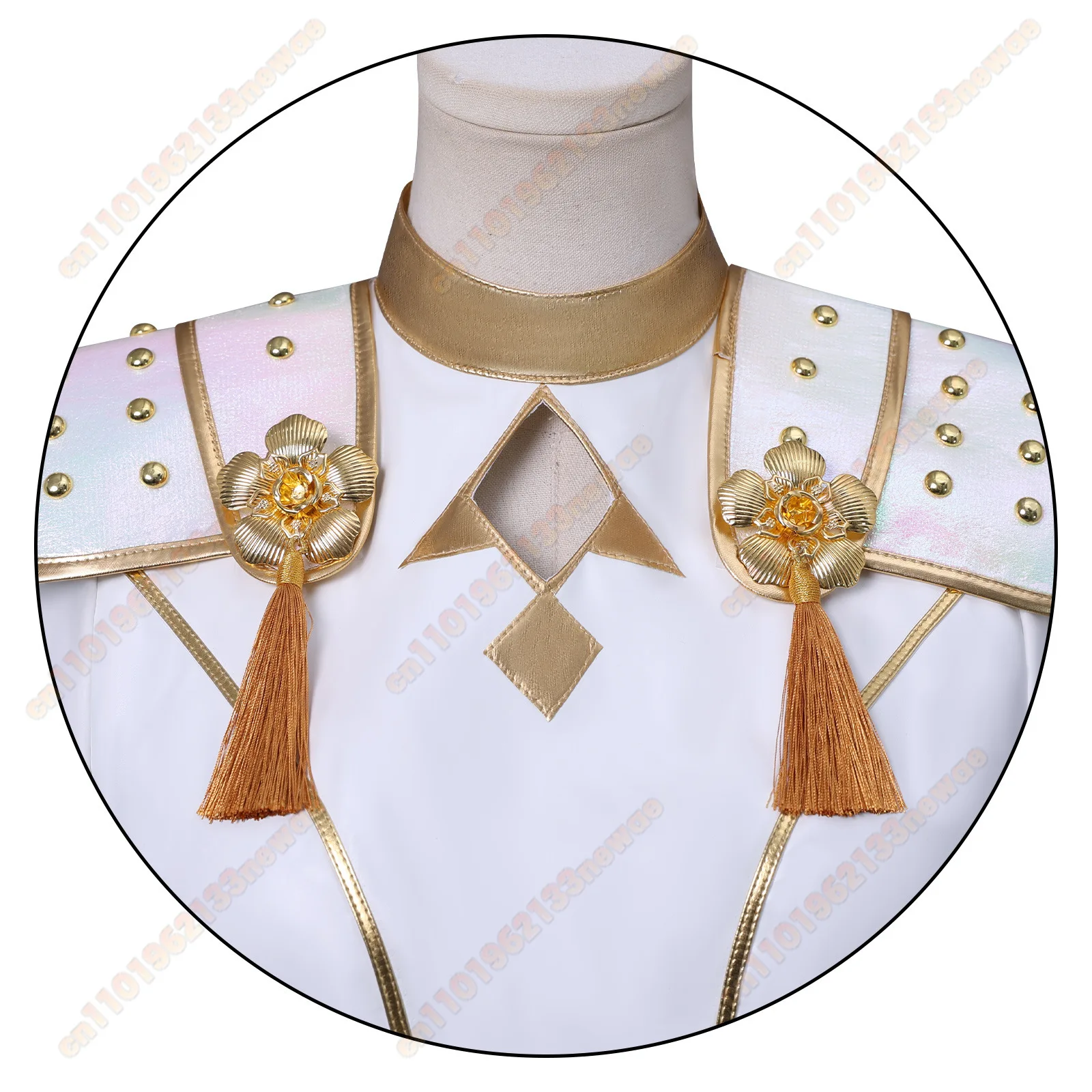 MINISO 2025 Zoey Kpop คอสเพลย์ปีศาจสีขาวปลอมตัวเครื่องแต่งกายคุณภาพสูงฮาโลวีน Carnival Party สําหรับผู้หญิง