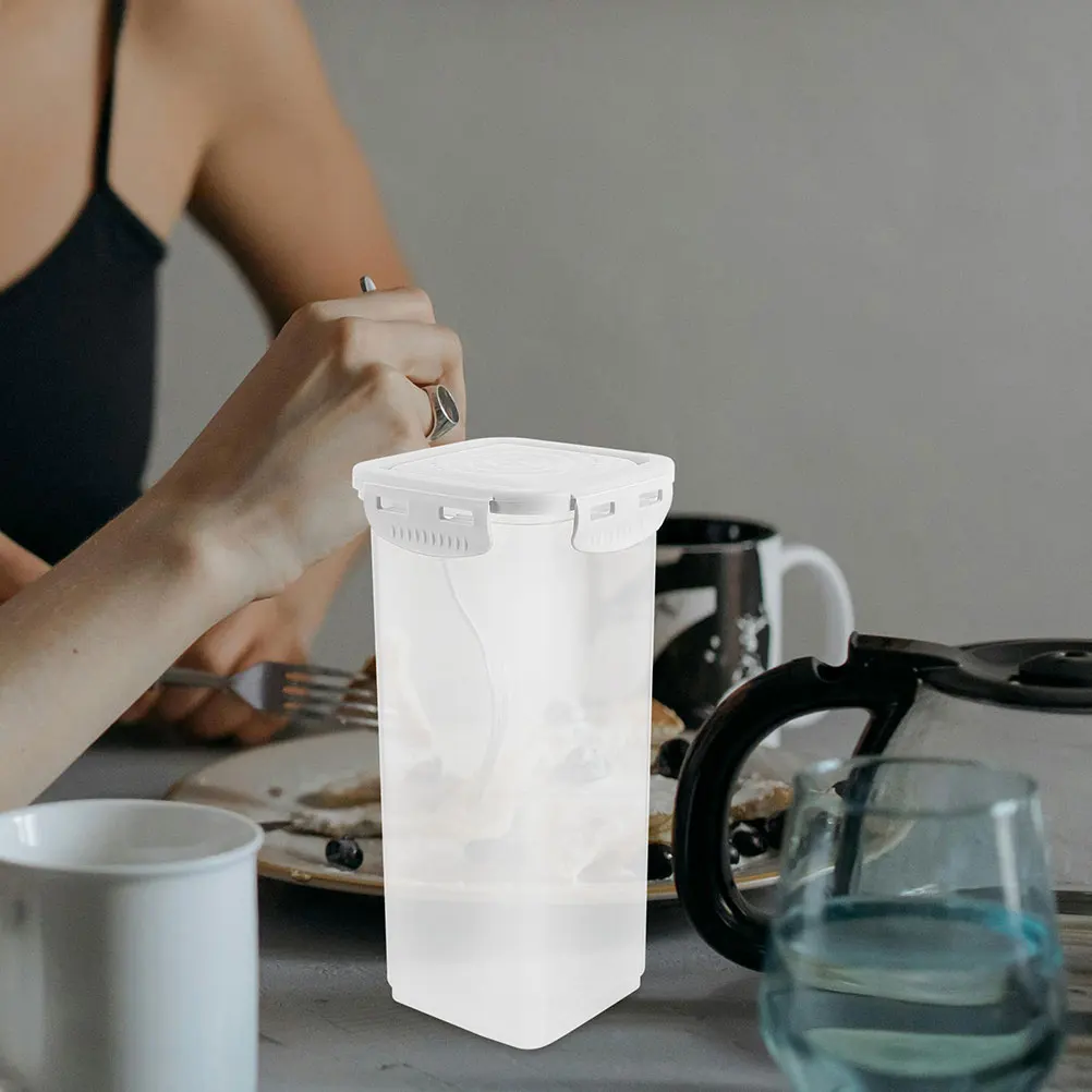 

Yogurt Storage Containers with Lids Multi-Functional Clear Box for Yogurt Snacks Tea Grains Kitchen Organization