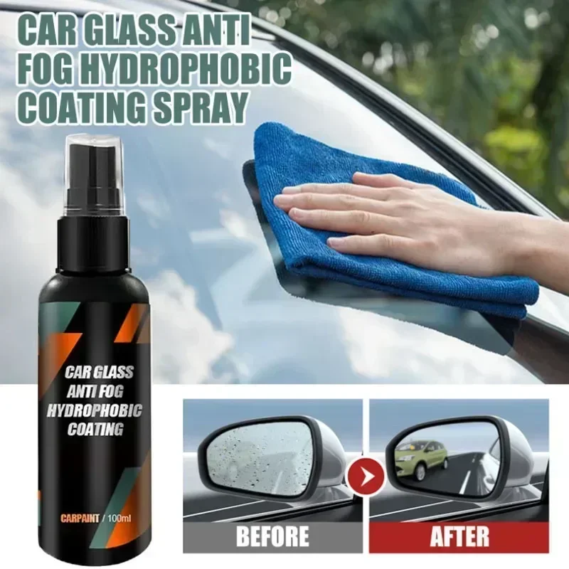 

100ml Motorcycle Car Water Repellent Spray Anti Coating For Glass Hydrophobic Anti-rain Liquid Windshield Mirror Clean Stains