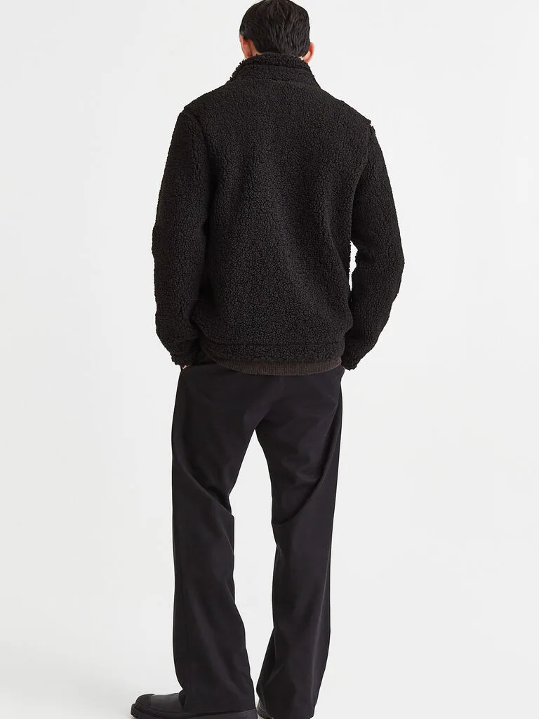 เสื้อสเวตเตอร์คอซิปกำมะหยี่ Lamb สวมใส่สบาย แขนยาว ใยโพลีเอสเตอร์ ทรงพอดีตัว สีล้วน