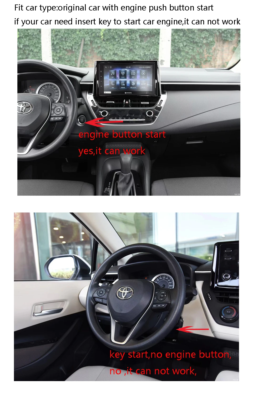 For Toyota Camry 2024-2026 Keyless entry system Comfortable access Auto parts keyless entry system  -Black Work Original 434mhz