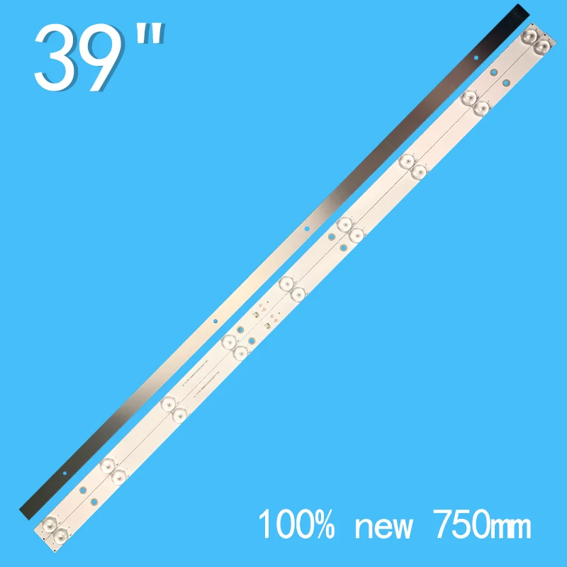 750mm 3pcs LED TV Backlight Strip for Haier 39inch 39A3 H39E12 LE39B510X CRH-K385YN3535T0309692-REV1.1 TV Repair