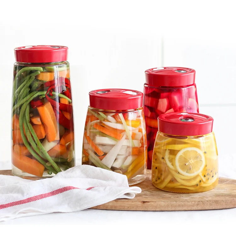 

Food Container Canister Glass Jar Storage Bottle Set