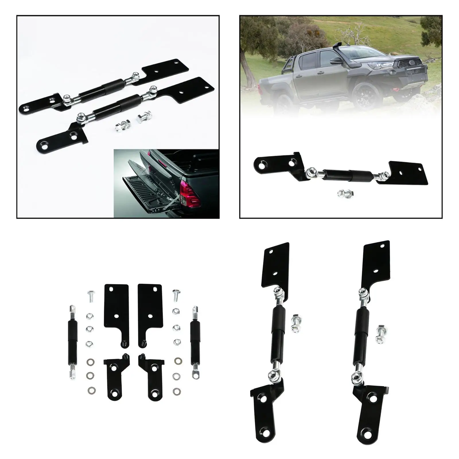Amortisseur de hayon multifonctionnel pour voiture, hayon arrière, support de ralentissement, assistance de hayon, choc pour Revo 15-21, le plus récent