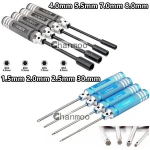 Universal H1.5/2. 0/2. 5/3. 0 Mm Pegangan Obeng Hex Allen Alat Pengemudi Kunci untuk Mobil RC Tamiya HPI HSP Traxxas Losi Axial Kyosho 10 aksesoris traxxas penjualan terbaik - №