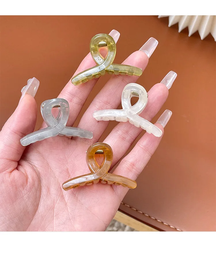 Small Size Shark Clip Ponytail Height Fixed Gadget Small Jaw Clip Bang Clip Accessories High Sense Clip Headdress Hairpin Female