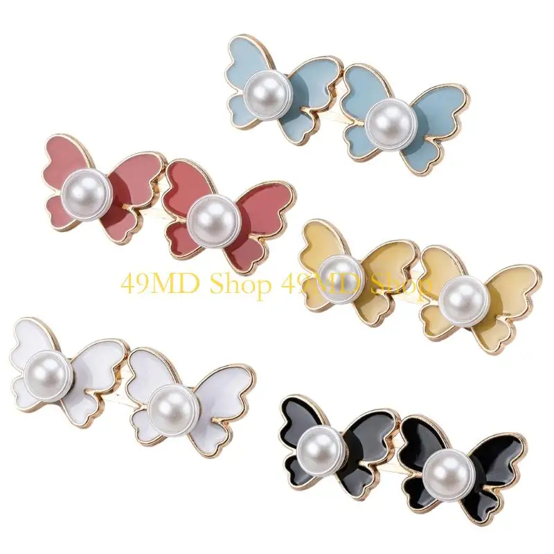 49MD Stylish Butterfly Waist Tighteners Pack Of 3 Waist Adjusting Buckle For Loose Jeans Pants Cinching Fitness Pin Decors