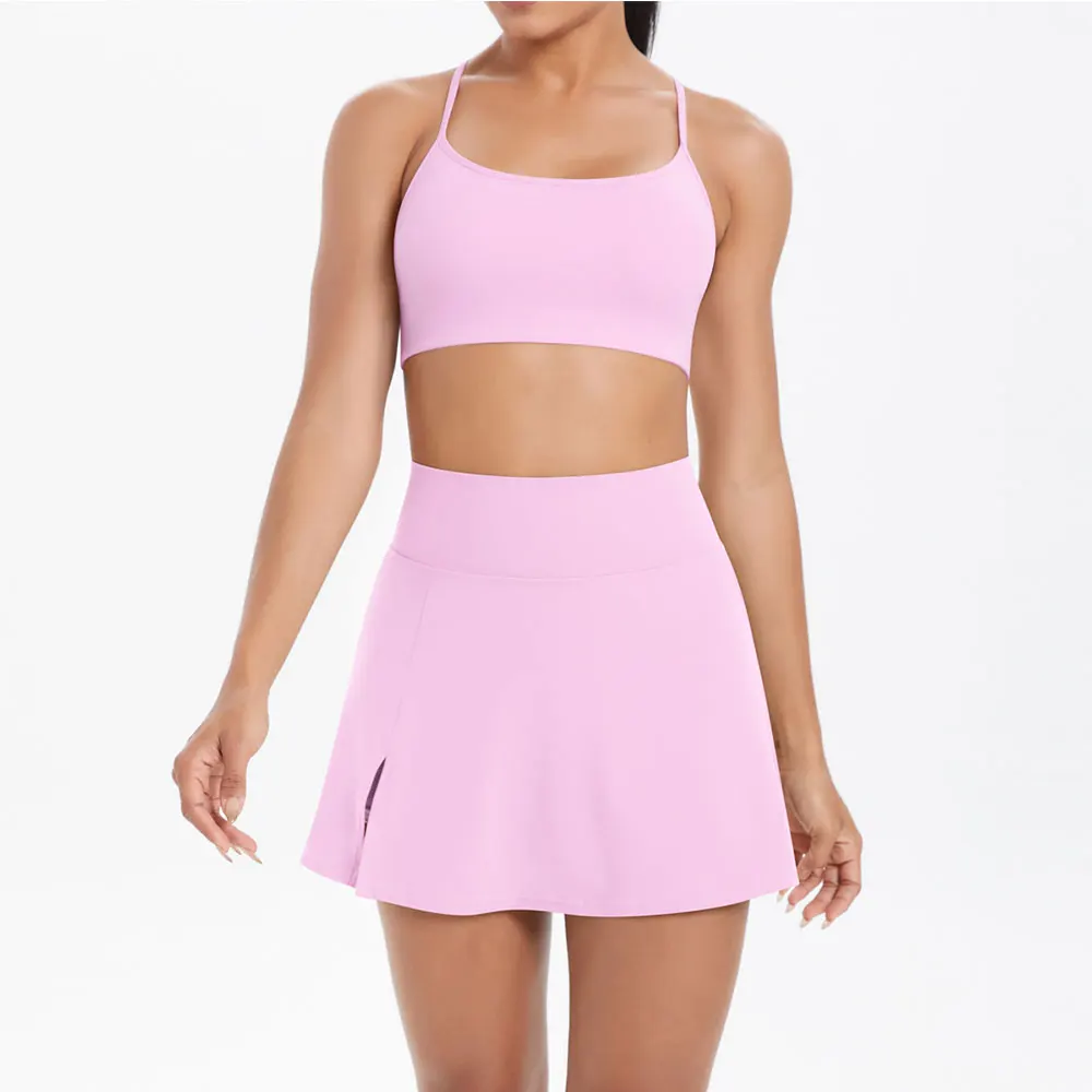 

Yoga Set 2PCS Yoga Outfits Women Tracksuit Gym Sport Bra Shorts Workout Set Women Yoga Clothes Fitness Yoga Short Skirt
