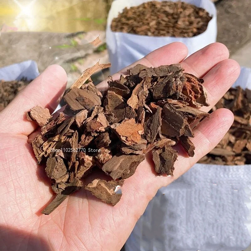 500g Pine Bark Fermented and Rotten Block DIY Flower Potted Nutrient Soil Breathable and Clean Garden Park Landscape Greening