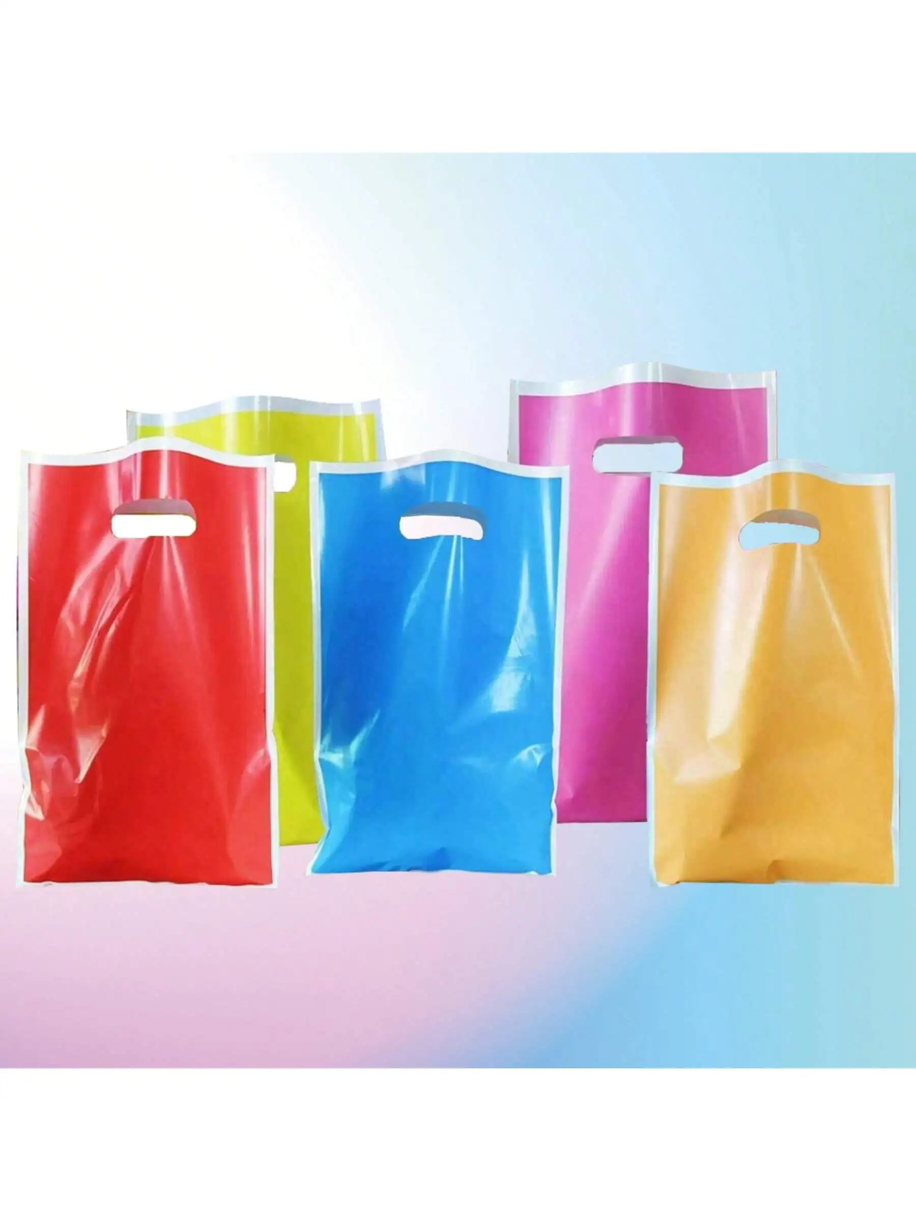 30 Stück einfarbige Geschenktüten, erhältlich in verschiedenen Farben, geeignet für Geburtstage, Feste, Hochzeiten, Partys und zum Verschenken – Detail 4