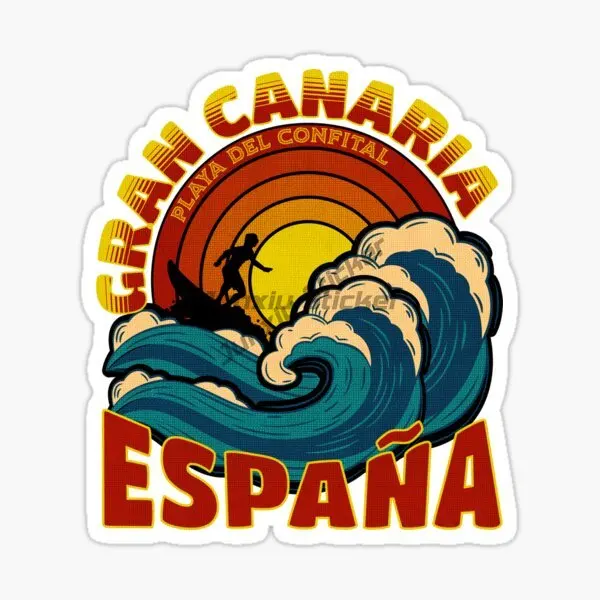 

Gran Canaria Canary Islands Spain Car Sticker Window Moto Wall Room Door Truck Vinyl PVC Decal Customizable