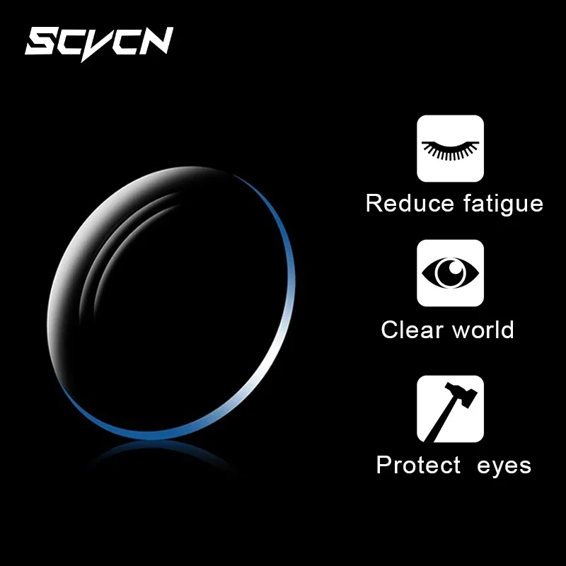 Build-in Optical Lenses for Scvcn & Kapvoe Cycling Glasses Myopia Insert Prescription 1.56 1.61 1.67 1.74 Aspheric Myopia Frame