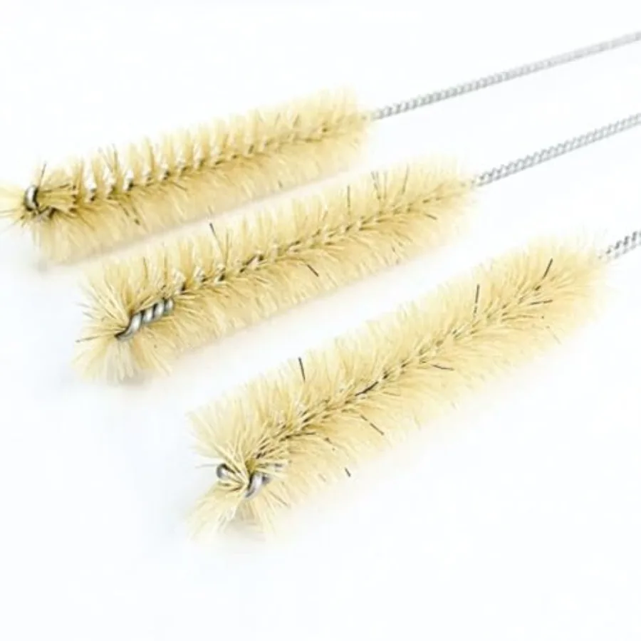 

Щетки для очистки стеклянных смотровых стекол из стальной проволоки 14 калибра с нейлоновой щетиной 5 дюймов для трубчатых смотровых стекол 5/8 и 3/4, длина 24 дюйма, внешний диаметр 5/8 дюйма. С.