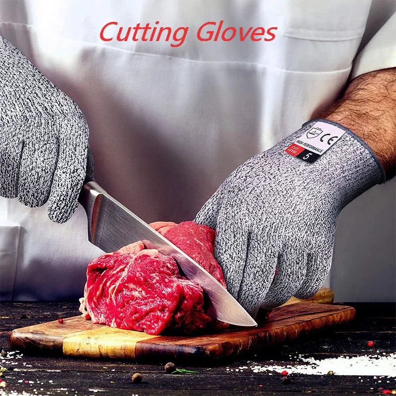 Cut-resistant gloves Level 5 cut-resistant Comfort and flexibility Suitable for cutting meat, wood carving, mandoline slicing, e