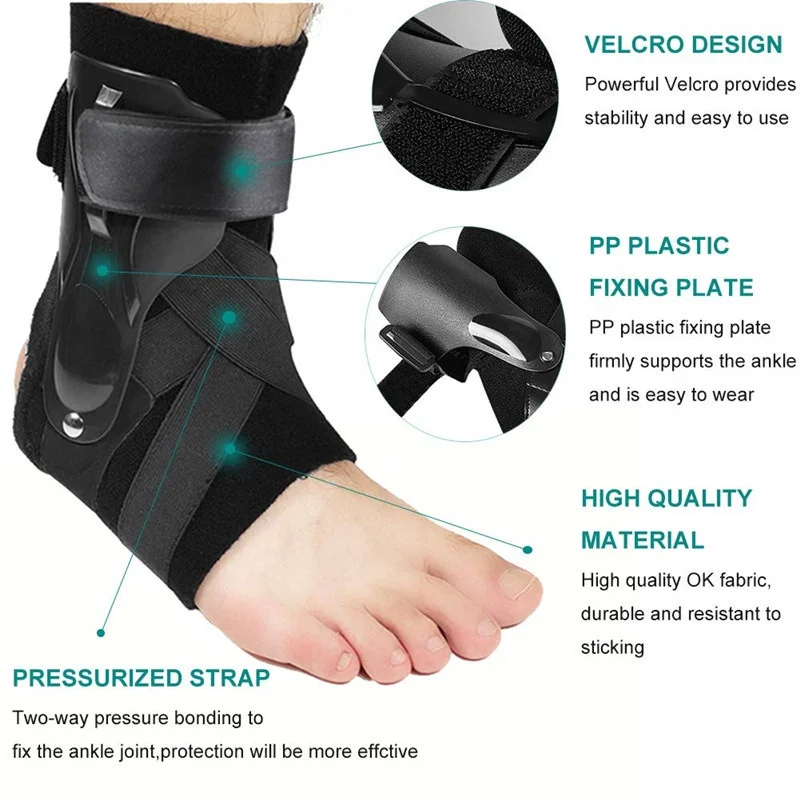 1Pc Ankle Support Strap Brace Bandage Foot Guard Protector Adjustable Ankle Sprain Orthosis Stabilizer Plantar Fasciitis Wrap