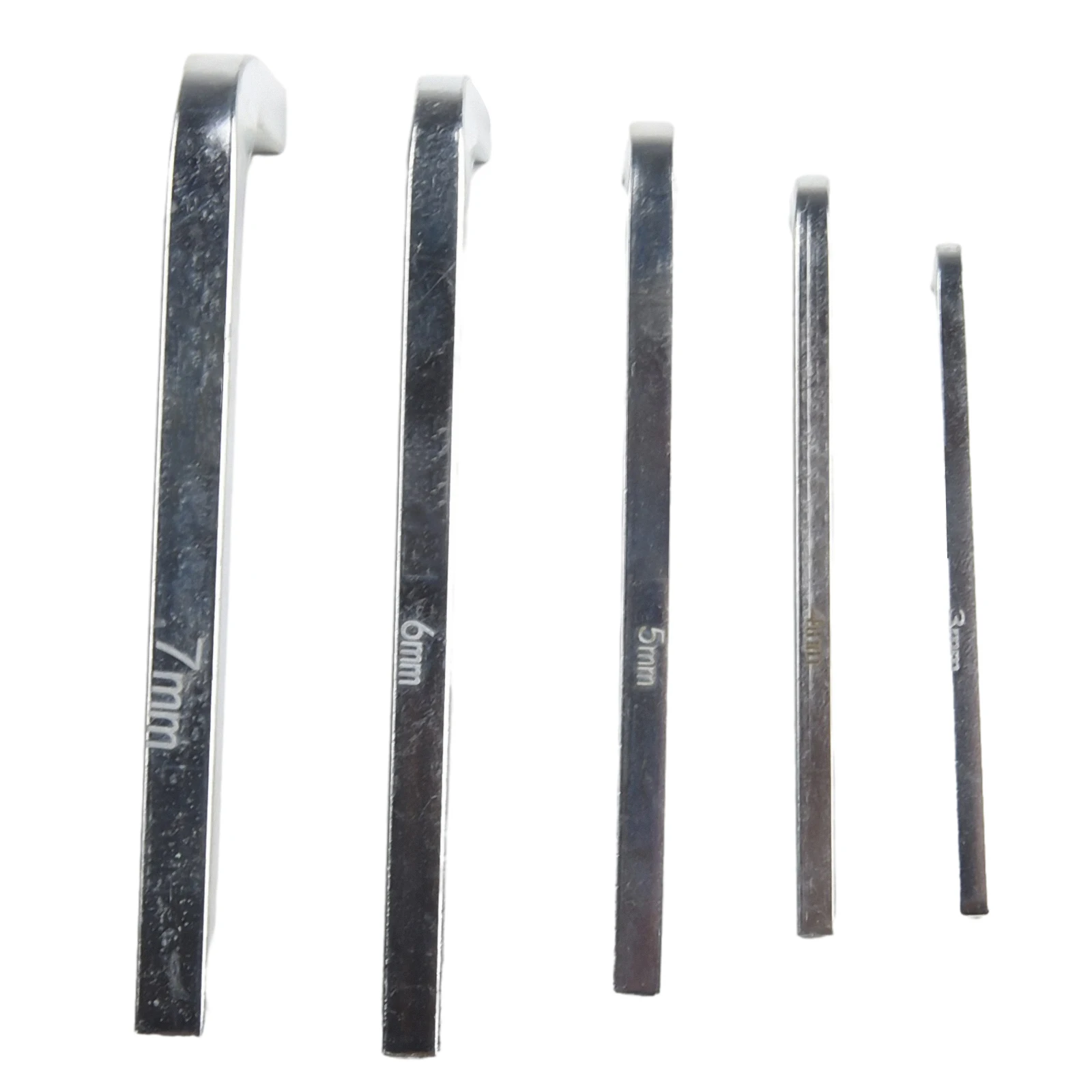 5Pcs L Shape Square Head Wrench Square Key 4 Point Wrench Screwdriver Set 3-7mm For Tightening Screws Portable Repair Hand Tool