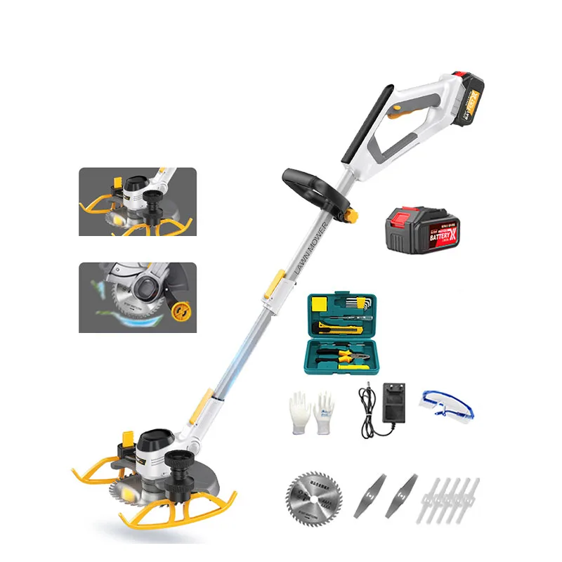 

Electric Lawn Mower Small Charging Type Multifunctional Agricultural Garden Weeding Tools 3580W Weed Eater Cordless Wacker