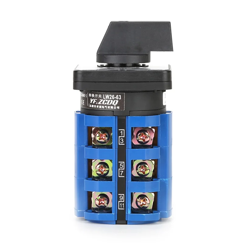 

A02M-LW26-63/3 Universal Change-Overswitch Electric Motor Reversing Cam Switch Rotary Selector 380V 63A