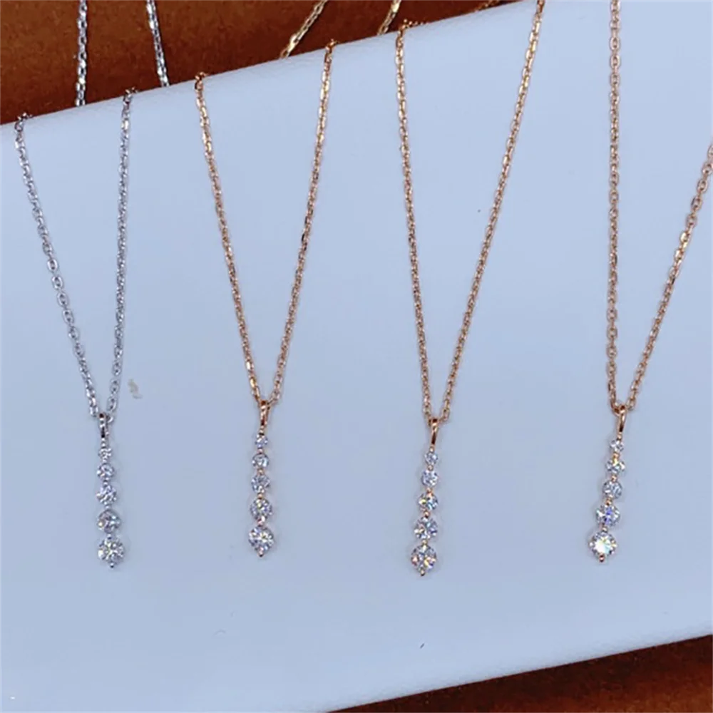 

Korean S925 Collar - Row Zircon, Fresh Niche, Minimalist Elegant Sweet Women's Necklace
