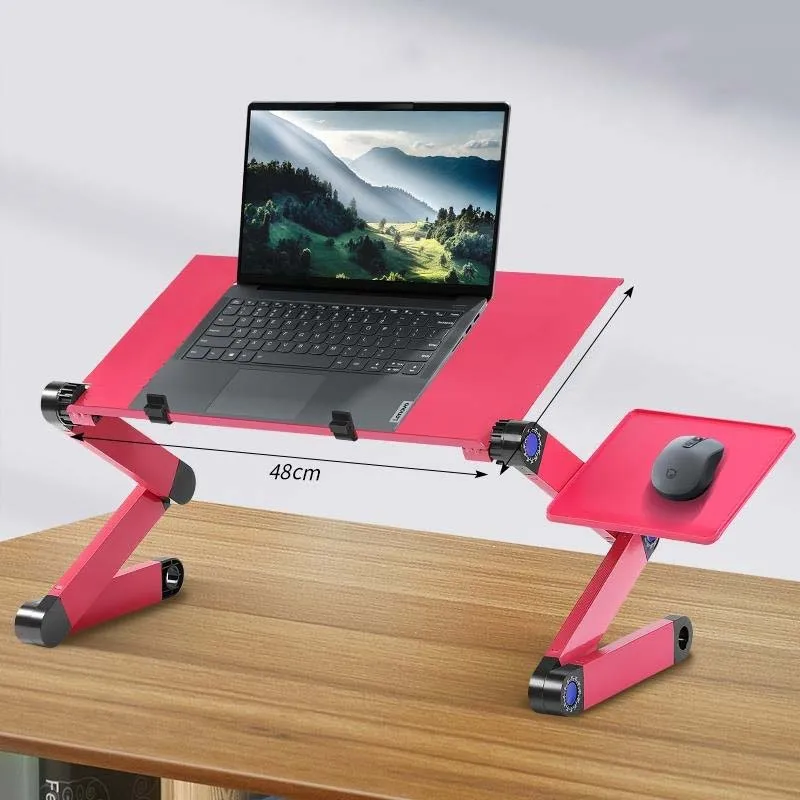 2024 Folding Laptop Stand Multifunctional Portable Notebook Computer Table Lapdesk for Sofa TV Bed PC Desk Stand Adjustable