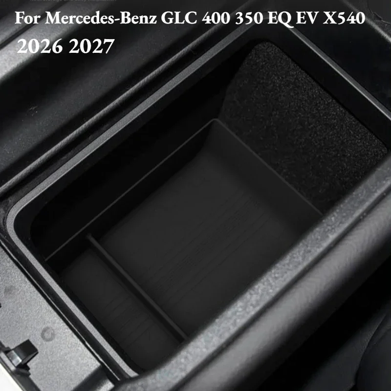 Armlehnen-Aufbewahrungsbox für Mercedes-Benz GLC 400 350 EQ EV X540 2026-27 Auto-Mittelarmlehnen-Aufbewahrungsbox Inhalt Mittelkonsole – Detail 2