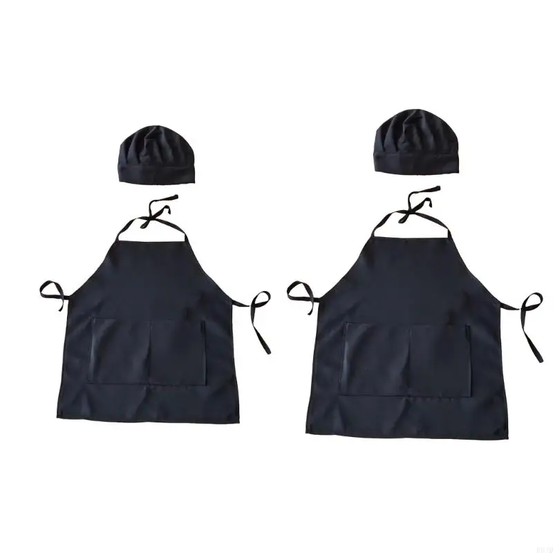 R9JD Infant Chef Outfit Fashionable Photography Props Chef Hat and Stylish Apron