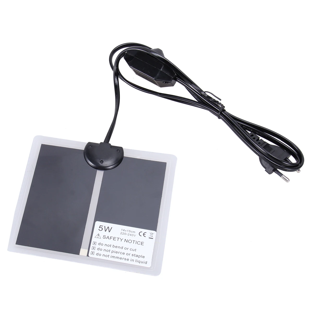 1 pz tappetino riscaldante per animali domestici 5 W tappetino riscaldante per rettili regolabile distribuzione uniforme del calore per tartaruga lucertola serpente rana ragno scorpione