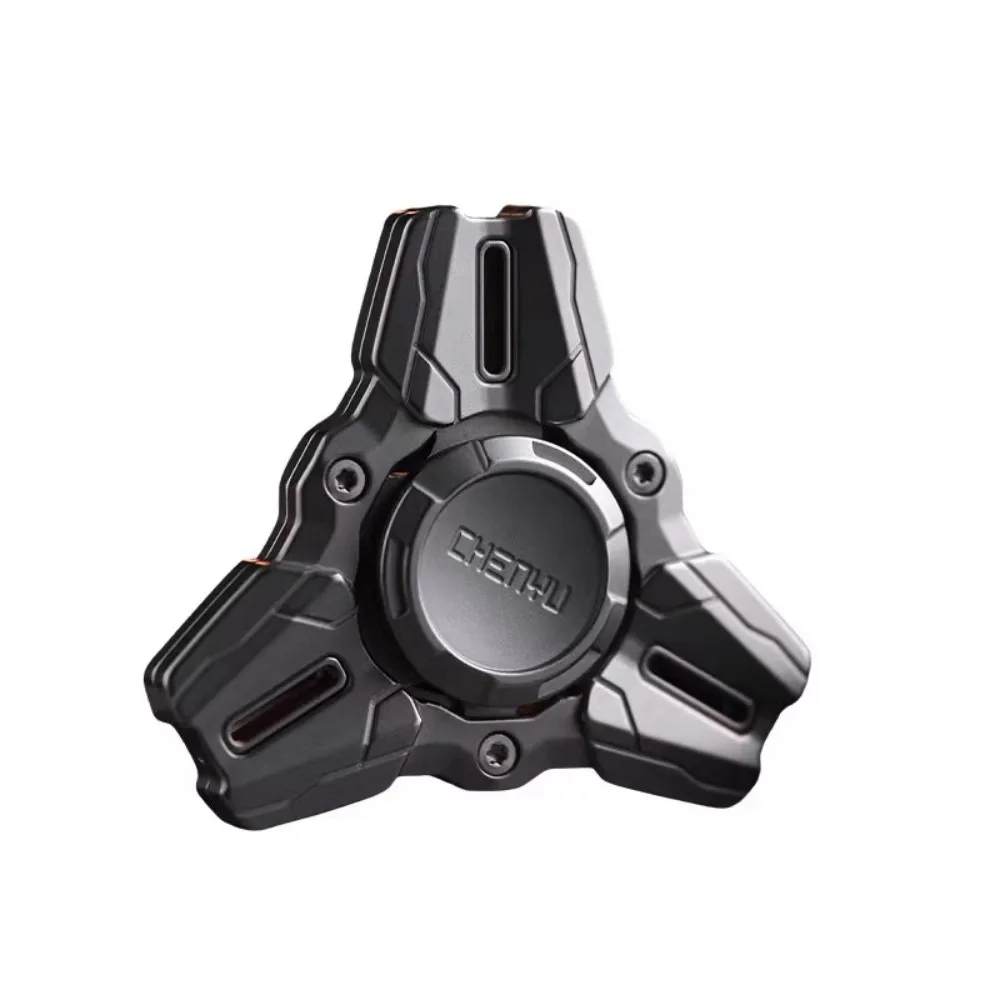 Chenyu EDC Mecha Fidget Spinner Mechanical Metal Gyro Fidget Toys For Adults Office Desk Accessories Three Leaf Spinner