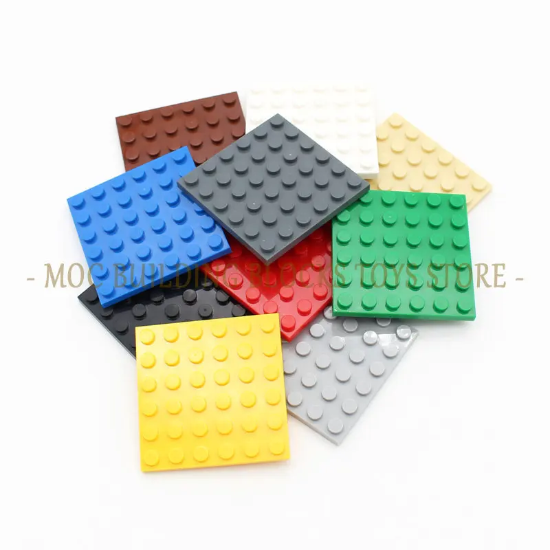 15pcs/bag MOC Brick Parts 3958 Plate 6x6 DIY Enlighten Building Block Baseplate Classic Compatible With Urban Construction Toys