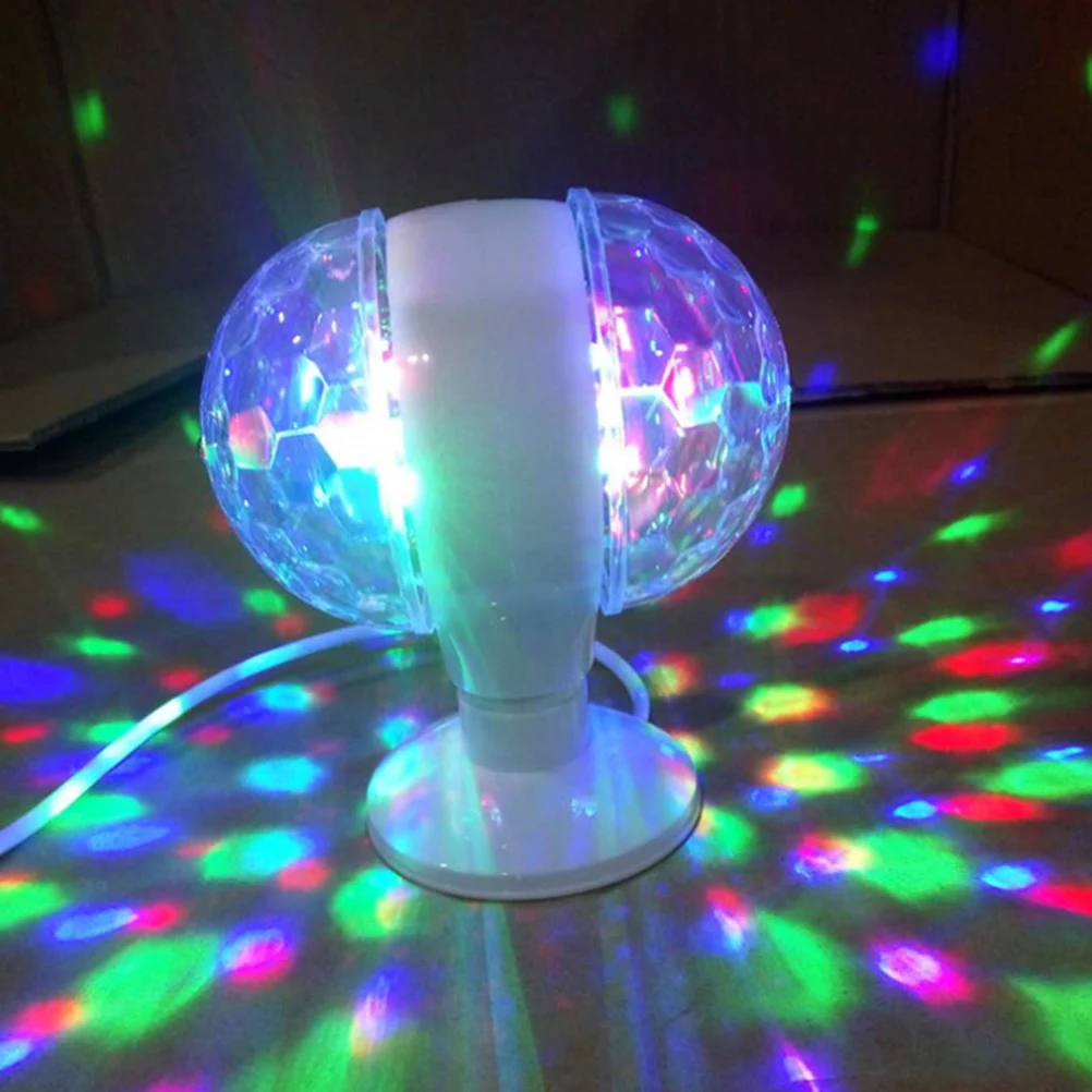 

Dual Head Mini Stage Light Colorful Rotating Lamp For Party Ktv Home Decoration Disco Ball Stage Light
