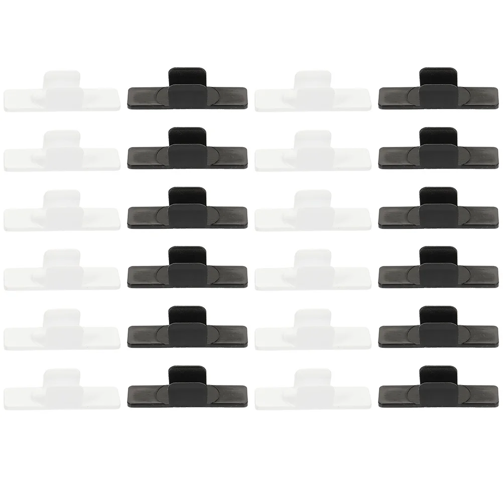 مشابك حامل القلم البلاستيكية 24 قطعة من أبازيم أدوات الكتابة اللاصقة متعددة الأغراض لتنظيم السبورة المدرسية والمكتبية #6