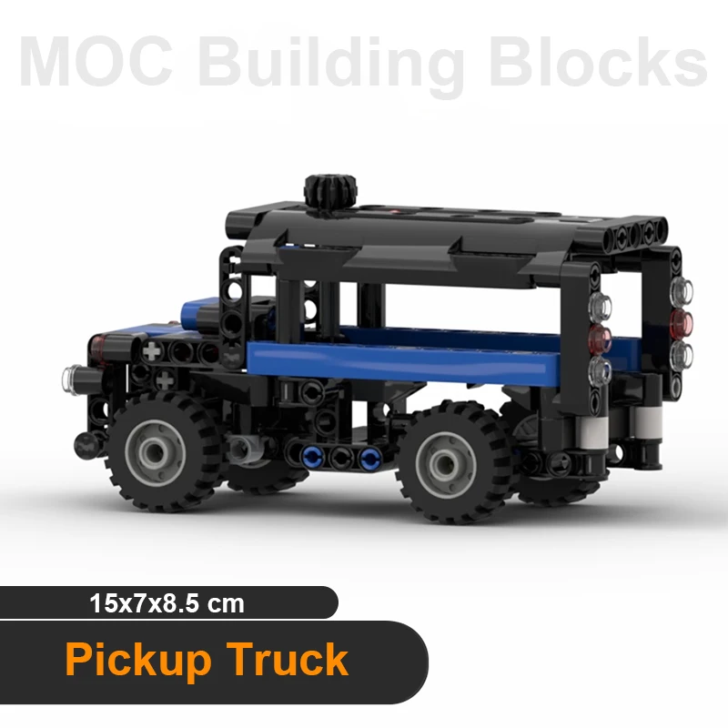 

Transport Vehicle Building Blocks Loose Parts Truck Model MOC Bricks Modified Steering Car Children DIY Technology Assembly Toys
