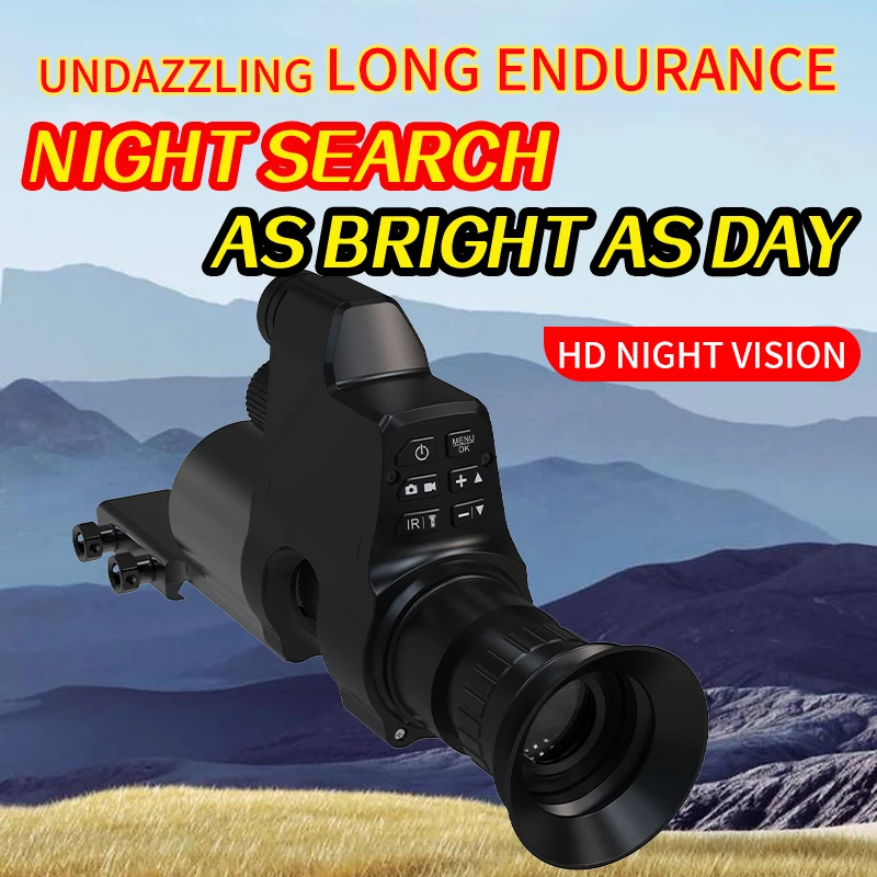 Hunting Camera NV4B Night Vision 4X Digital Zoom Monoculars Portable Rear Telescope Adjustable Cross 0-300m Distance Day Night