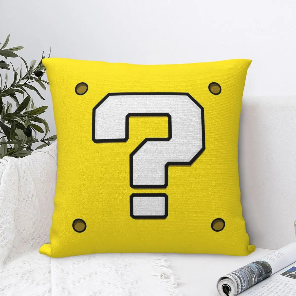 سؤال كتلة ماريوس كيس وسادة مربع وسادة للديكور 45 * 45 سم كيس وسادة #2