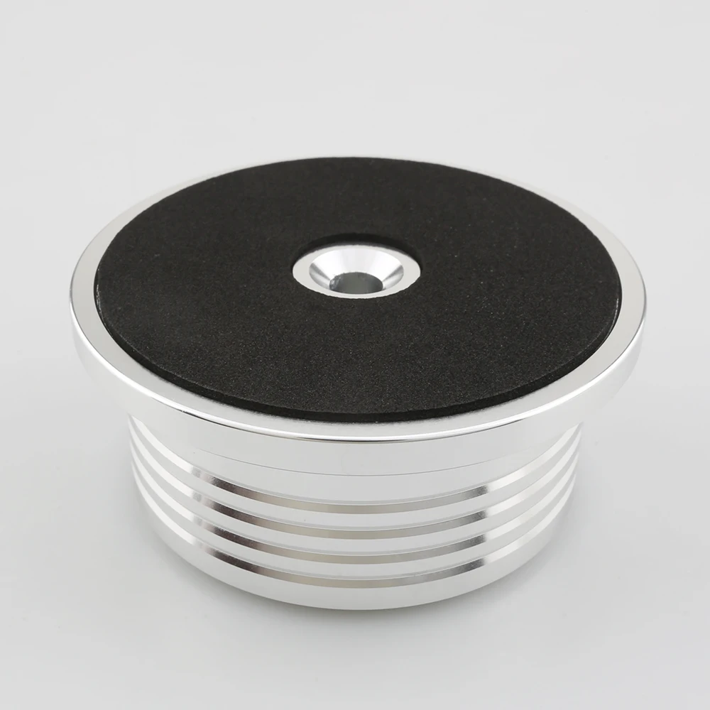 Viborg-disco estabilizador e gravador de prata lp528s, 50hz, 280g, braçadeira de vinil, giratória, peso de gravação