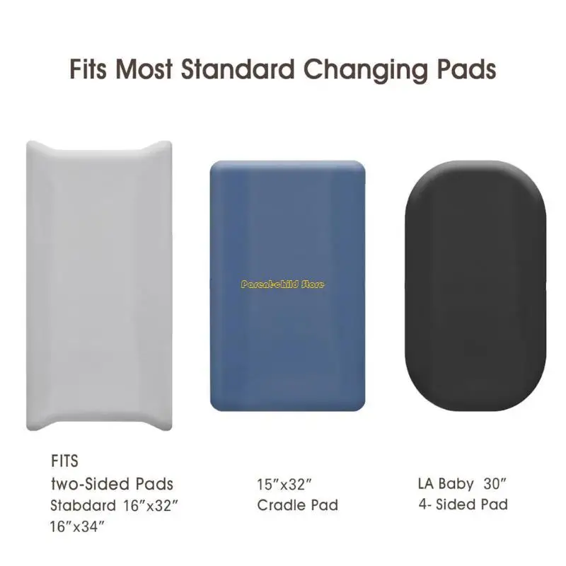 WXTD 3 قطعة وسادة تغيير حفاضات الأطفال الأكمام قابلة لإعادة الاستخدام غطاء مغير الحفاض غطاء حفاضات ناعم وقابل للتنفس ملاءات