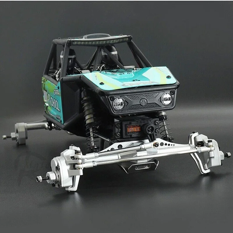 Ziegenmetall-Achsenbaugruppe Axial Capra 1.9 UTB Simulierter Metall-Vorder- und Hinterachse für 1/10 RC Crawler Car Traxxas Upgrade-Teile