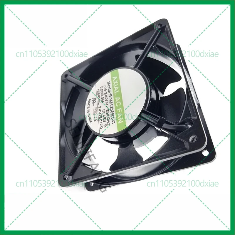 New For XINRUILIAN RAM1238B1-C 12038 Fan AC220V-240V 0.08A/0.09A 2-Line 120x120x38MM Square Cooling