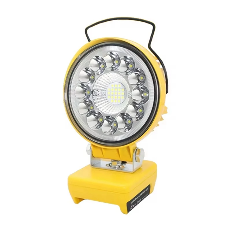 AB09-LED Working Light USB Rechargeable Mini Portable Tool Lamp Flashlight Camping Lamp For Dewalt Lithium Battery