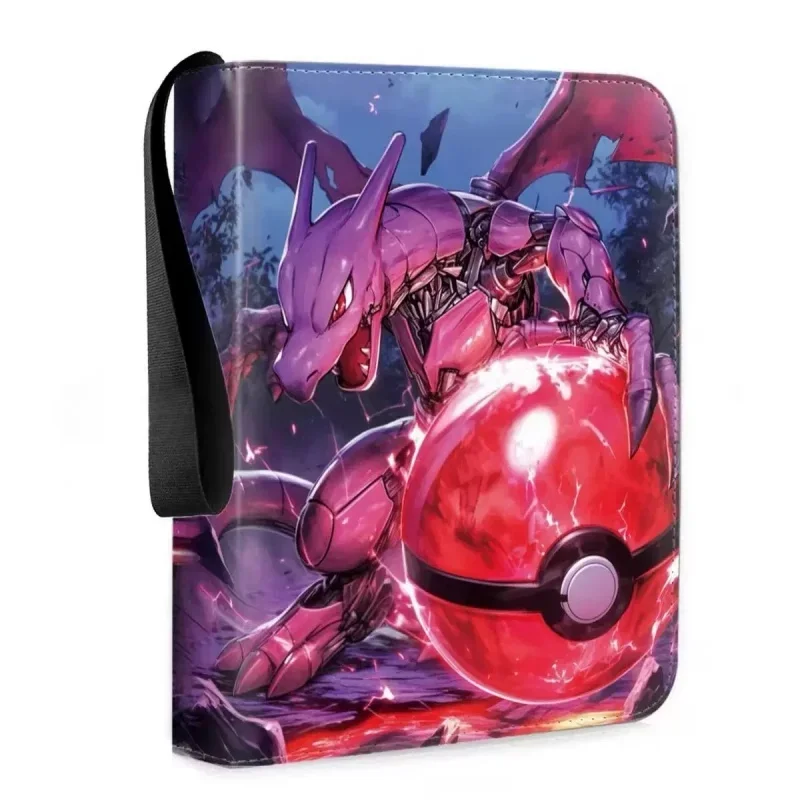 2025 nueva carpeta 400 Uds Pokemones tarjeta álbum colección libro Anime figura álbum PU cremallera foto álbum Hobby archivo niños juguetes regalos