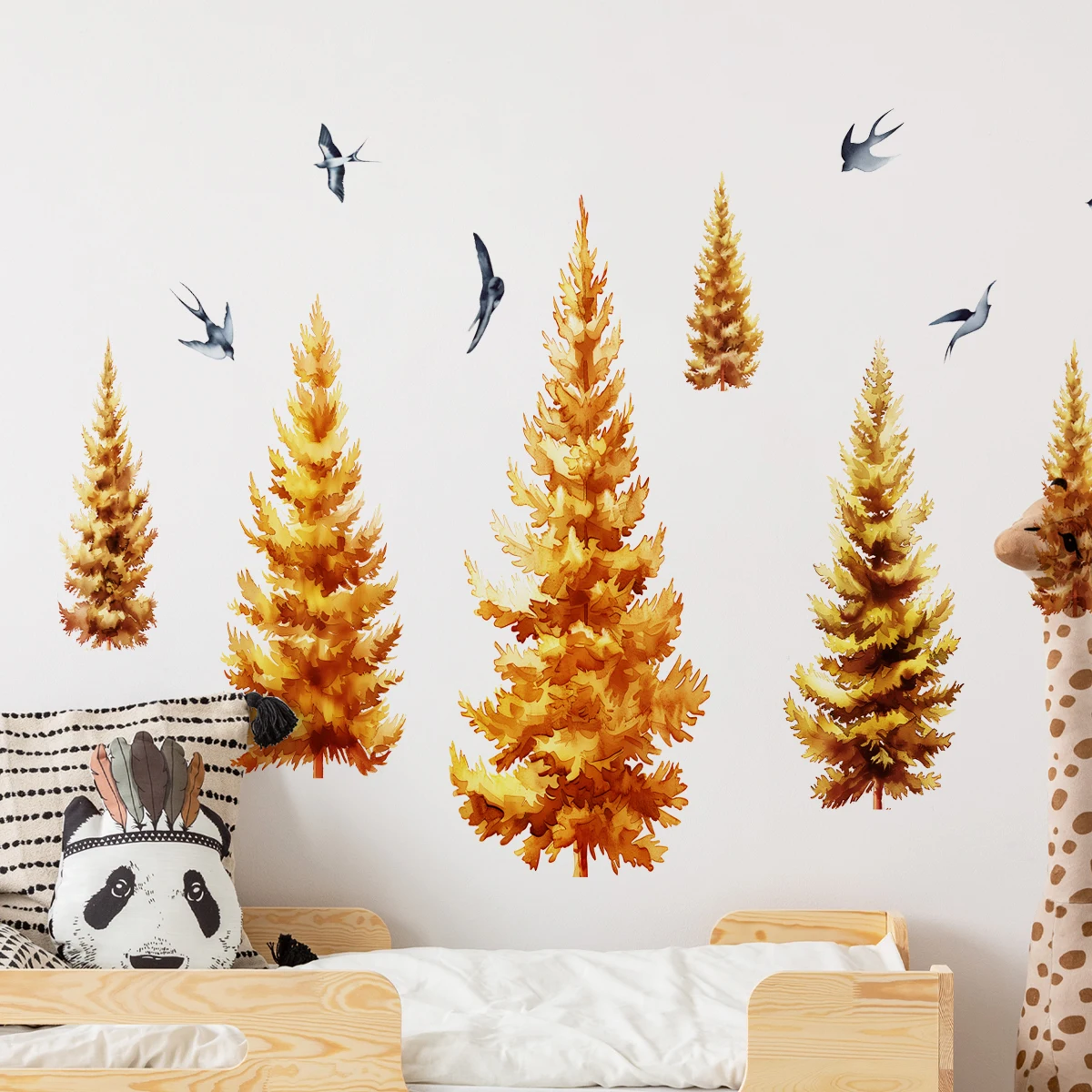 

1PCS Thanksgiving Tower Trellis Environmental Tree Visual Home Decor Wall Stickers, Landscape Tree Trunk Tree Self-Adhesive Stic
