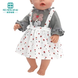 Bebek için giysi fit 43-45cm oyuncak yeni doğan bebek aksesuarları moda erkek kız bebek örme takım elbise, karikatür takım elbise