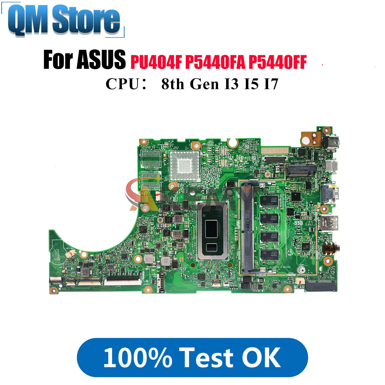 

P5440FA Laptop Motherboard For ASUS ProArt PU404F P5440FA P5440F P5440FF Notebook Mainboard With I3 I5 I7 CPU 100% tests OK stk
