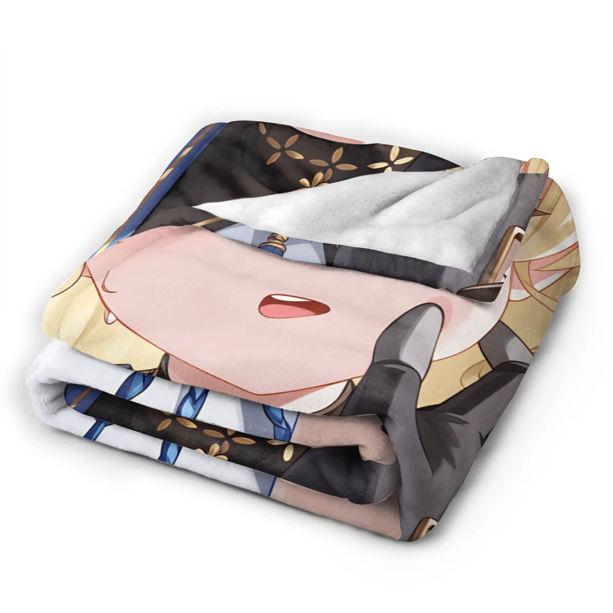 Wuthering Waves Game Warm Soft Blanket  Funny Plane Travel Throw Blanket Couch Bed Flannel Bedspread Sofa Bed Cover