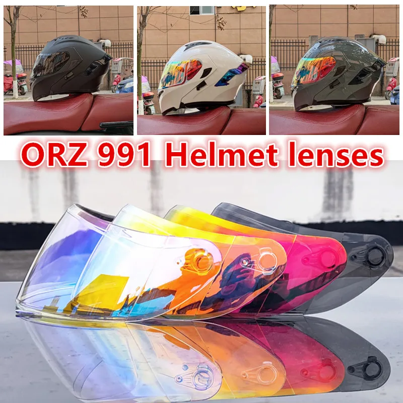 Original ORZ 991 Helmet Lens Transparent Lenses Color Visors Motorcycle Helmet Accessories