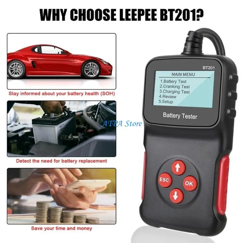 

Инструмент для теста батареи U13C BT201 100-2000CCA Мотоциклы CAR Truck Diagnostic