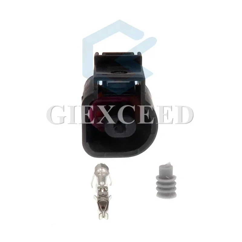 2 Sets 1 Pin AC Assembly 1J0 973 701 1J0973701 Engine Oil Pressure Switch Horn Socket Waterproof Connector